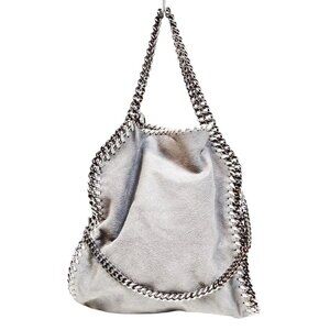 (L4) Stella McCartney Crossbody Bag Gray Polyester